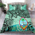 Guam Bedding Set - Vintage Floral Pattern Green Color Green - Polynesian Pride