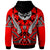 Niue Zip Hoodie Tribal Sun Tattoo Red Color - Polynesian Pride