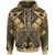 Kosrae Custom Hoodie Gold Seal with Polynesian Tattoo Unisex Gold - Polynesian Pride