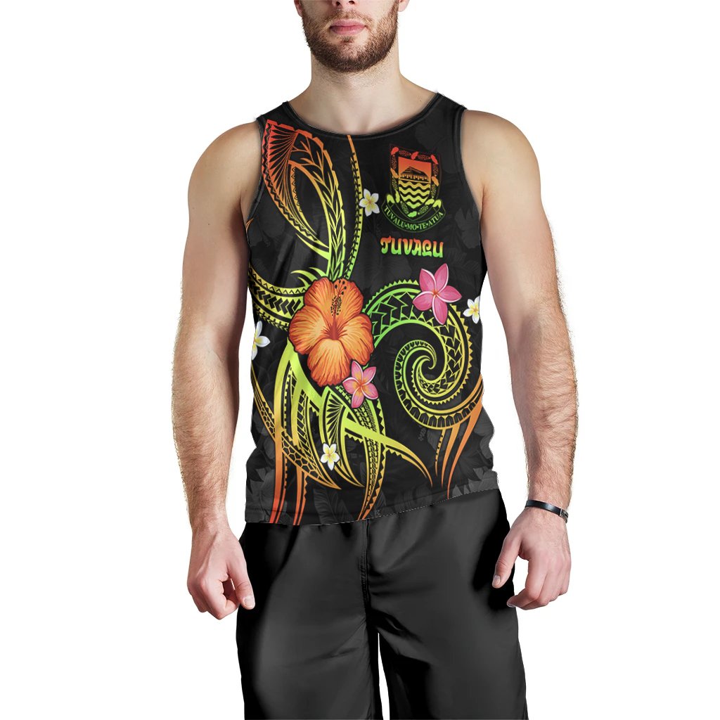 Tuvalu Polynesian Men's Tank Top - Legend of Tuvalu (Reggae) - Polynesian Pride