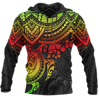 Hoodie Polynesian Reggae Turtle Unisex Reggae - Polynesian Pride