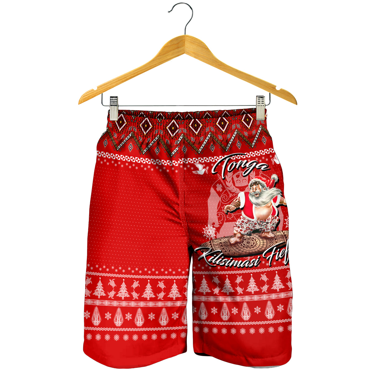 Tonga Christmas - Kilisimasi Fiefia Santas Polynesia Men Short - LT2 - Polynesian Pride
