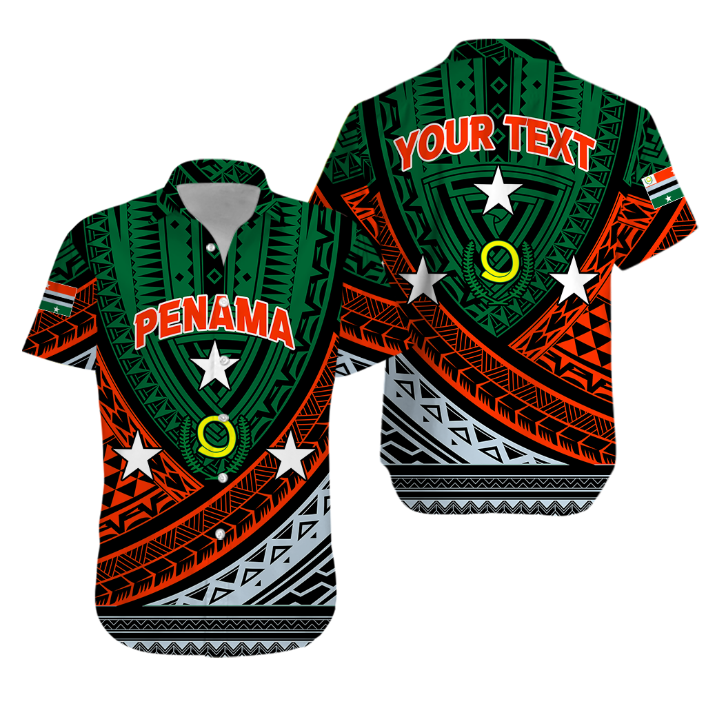 (Custom Personalised) Vanuatu Penama Province Tribal Pattern Hawaiian Shirt - LT12 Unisex Green - Polynesian Pride