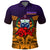 Samoa Polo Shirt Hibiscus With Tribal LT12 Unisex Orange - Polynesian Pride