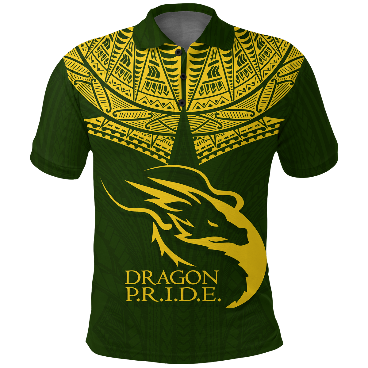 Custom Hawaii Honokaa High and Intermediate School Polo Shirt LT12 Unisex Green - Polynesian Pride