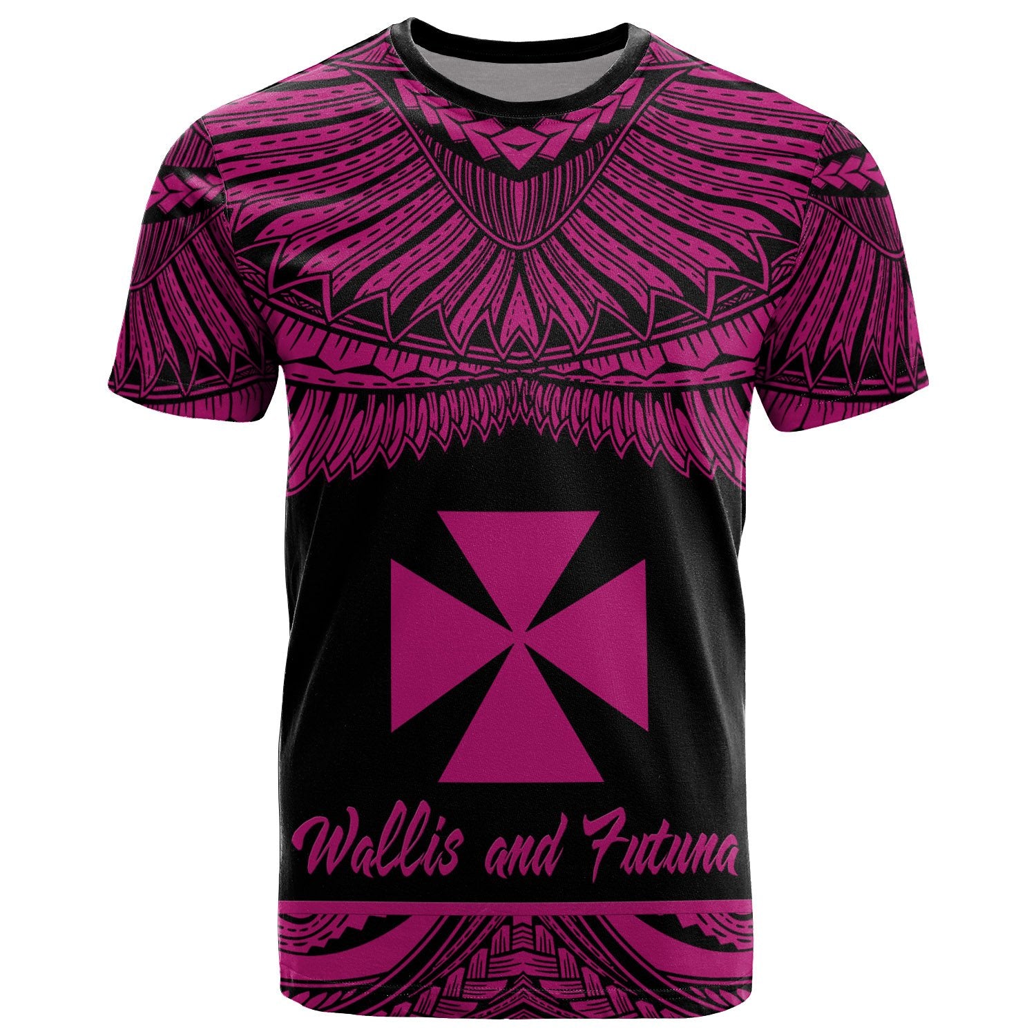 Wallis and Futuna Polynesian T Shirt Wallis and Futuna Pride Pink Version Unisex Pink - Polynesian Pride