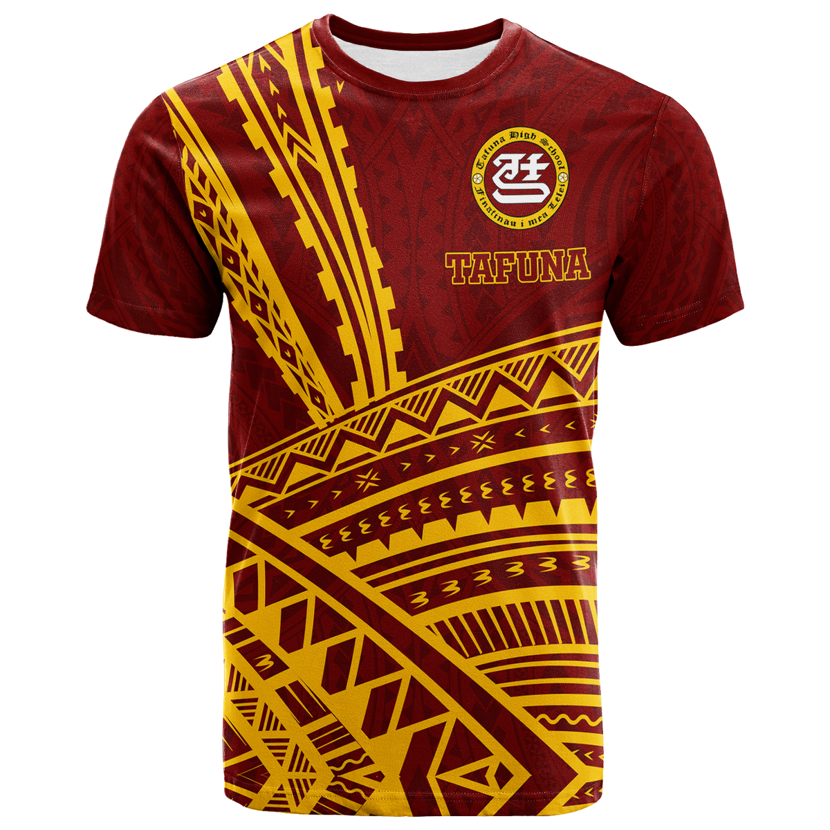 Tafuna High School American Samoa Pride T Shirt LT12 Unisex Red - Polynesian Pride