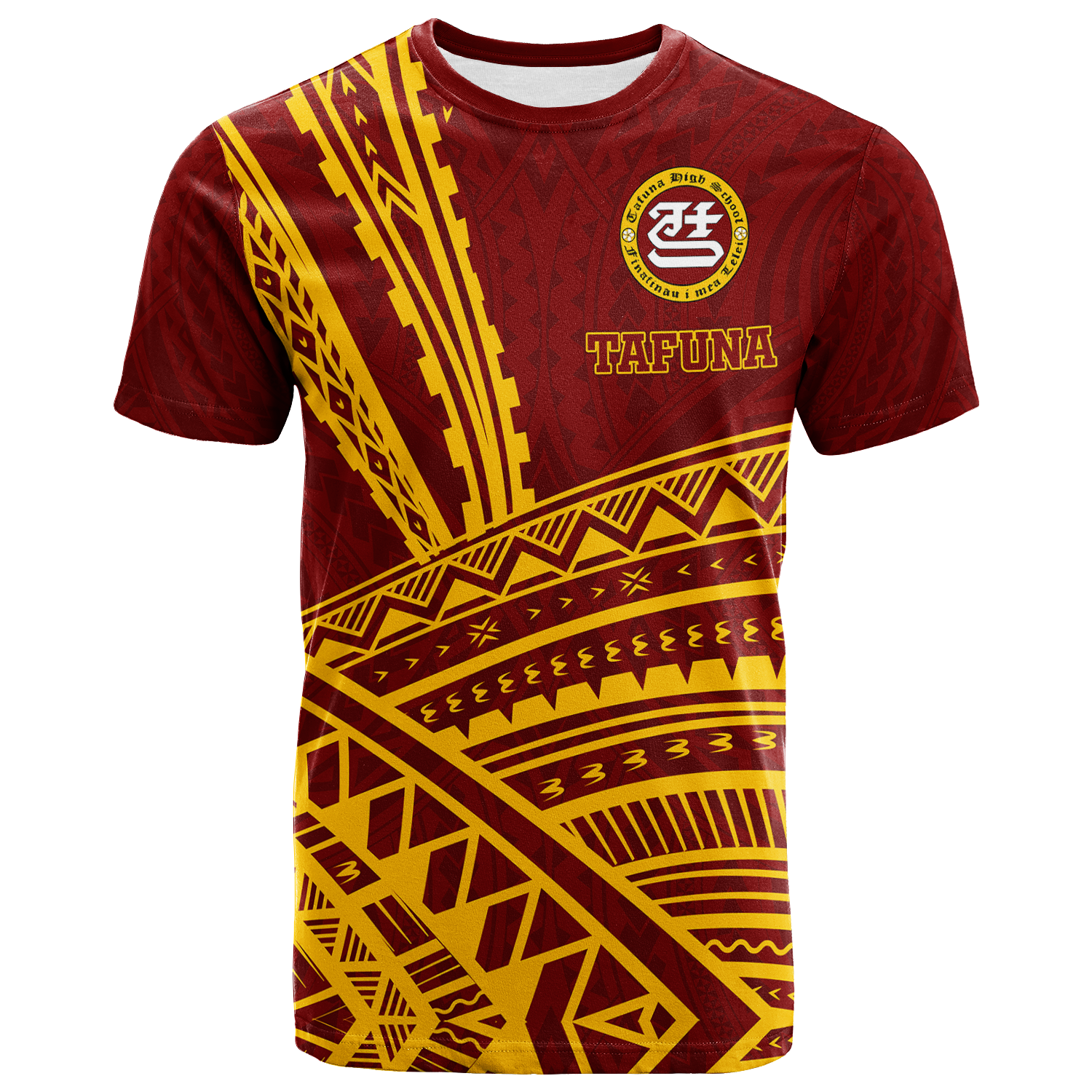 Tafuna High School American Samoa Pride T Shirt LT12 Unisex Red - Polynesian Pride