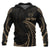 Fiji Polynesian ll Over Custom Hoodie Gold Tribal Wave Unisex Black - Polynesian Pride