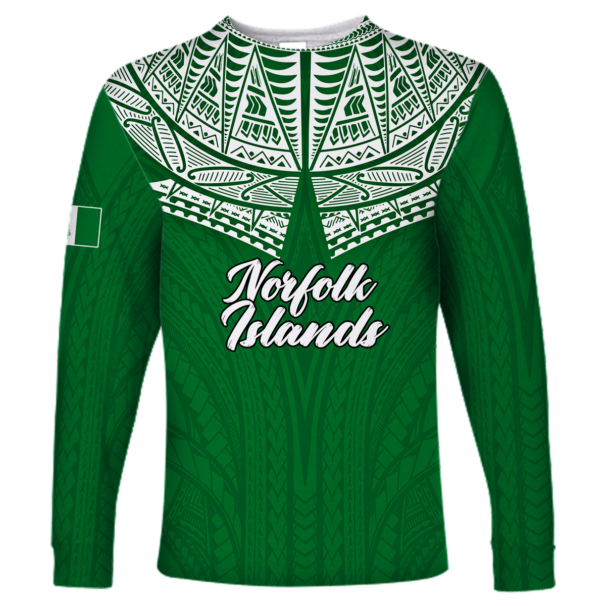 (Custom Personalised) Norfolk Islands Pine Tree Long Sleeve Shirt - LT12 Unisex Red - Polynesian Pride