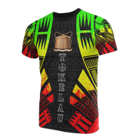 Tokelau T Shirt Tokelauan Coat of Arms Polynesian Tattoo Reggae Style Unisex Reggae - Polynesian Pride