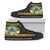 Federated States of Micronesia High Top Shoes - Polynesian Gold Patterns Collection Unisex Black - Polynesian Pride