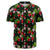 Tropical Flower Mix Baseball Jersey Black - Polynesian Pride