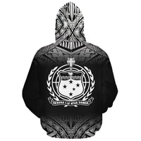 Samoa Polynesian Custom Hoodie White Frog - Polynesian Pride