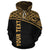 Nauru Polynesian Custom Hoodie Gold Curve - Polynesian Pride