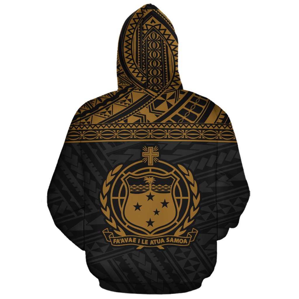 Samoa Polynesian Custom Hoodie Yellow Style - Polynesian Pride
