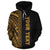 Polynesian Custom Hoodie Yellow Poly Line - Polynesian Pride