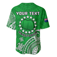 (Custom Personalised) Rarotonga Cook Islands Polynesian Turtle Art Baseball Jersey LT14 - Polynesian Pride