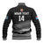 (Custom Text And Number) Fiji Sevens Rugby Fijian 7s Black Tapa Polynesian Art Baseball Jacket LT14 - Polynesian Pride