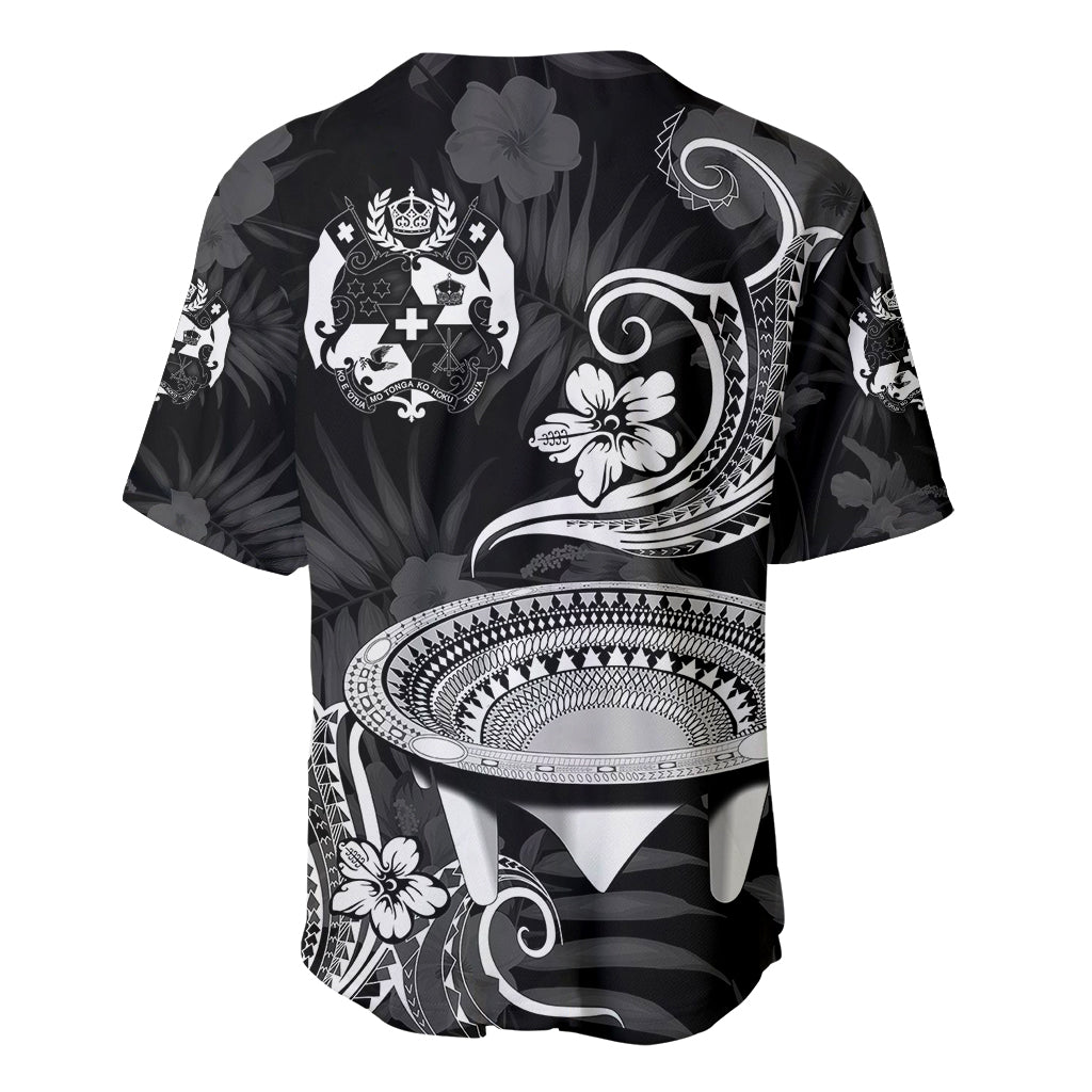 (Custom Personalised) Tonga Kumete Kava Bowl Sila Vibes - Black Baseball Jersey LT8 - Polynesian Pride