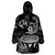 (Custom Personalised) Tonga Kumete Kava Bowl Sila Vibes - Black Wearable Blanket Hoodie LT8 - Polynesian Pride