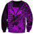 (Custom Personalised) Kakau Polynesian Tribal Hawaiian Turtle with Kanaka Maoli Purple Sweatshirt LT9 Unisex Purple - Polynesian Pride