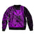 (Custom Personalised) Kakau Polynesian Tribal Hawaiian Turtle with Kanaka Maoli Purple Bomber Jacket LT9 - Polynesian Pride