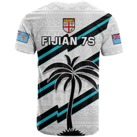 Fiji Rugby Tapa Pattern Fijian 7s White T Shirt LT14 - Polynesian Pride
