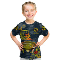 (Custom Personalised) Tonga Kumete Kava Bowl Sila Vibes - Gradient Kid T Shirt LT8 Youth XL Size14 - Polynesian Pride