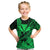 (Custom Personalised) Kakau Polynesian Tribal Hawaiian Turtle with Kanaka Maoli Green Kid T Shirt LT9 - Polynesian Pride