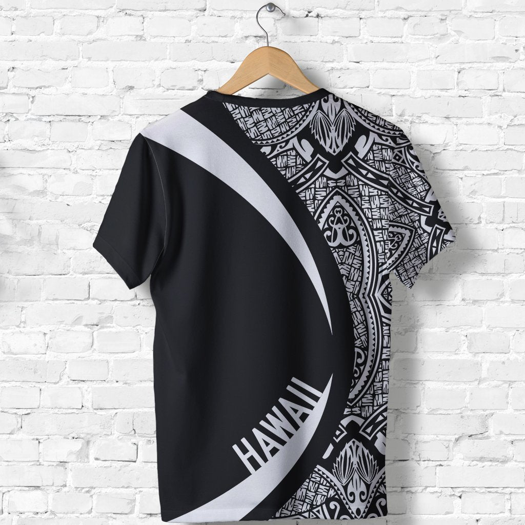 Hawaii T Shirt Circle Style White - Polynesian Pride