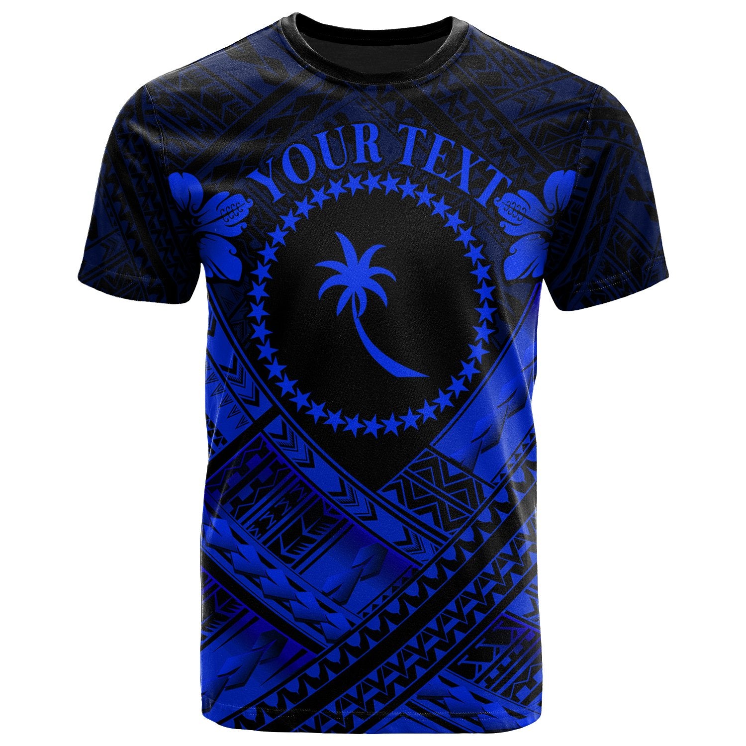 Chuuk Polynesian Custom T Shirt Chuuk Blue Seal Camisole Hibiscus Style Unisex Blue - Polynesian Pride