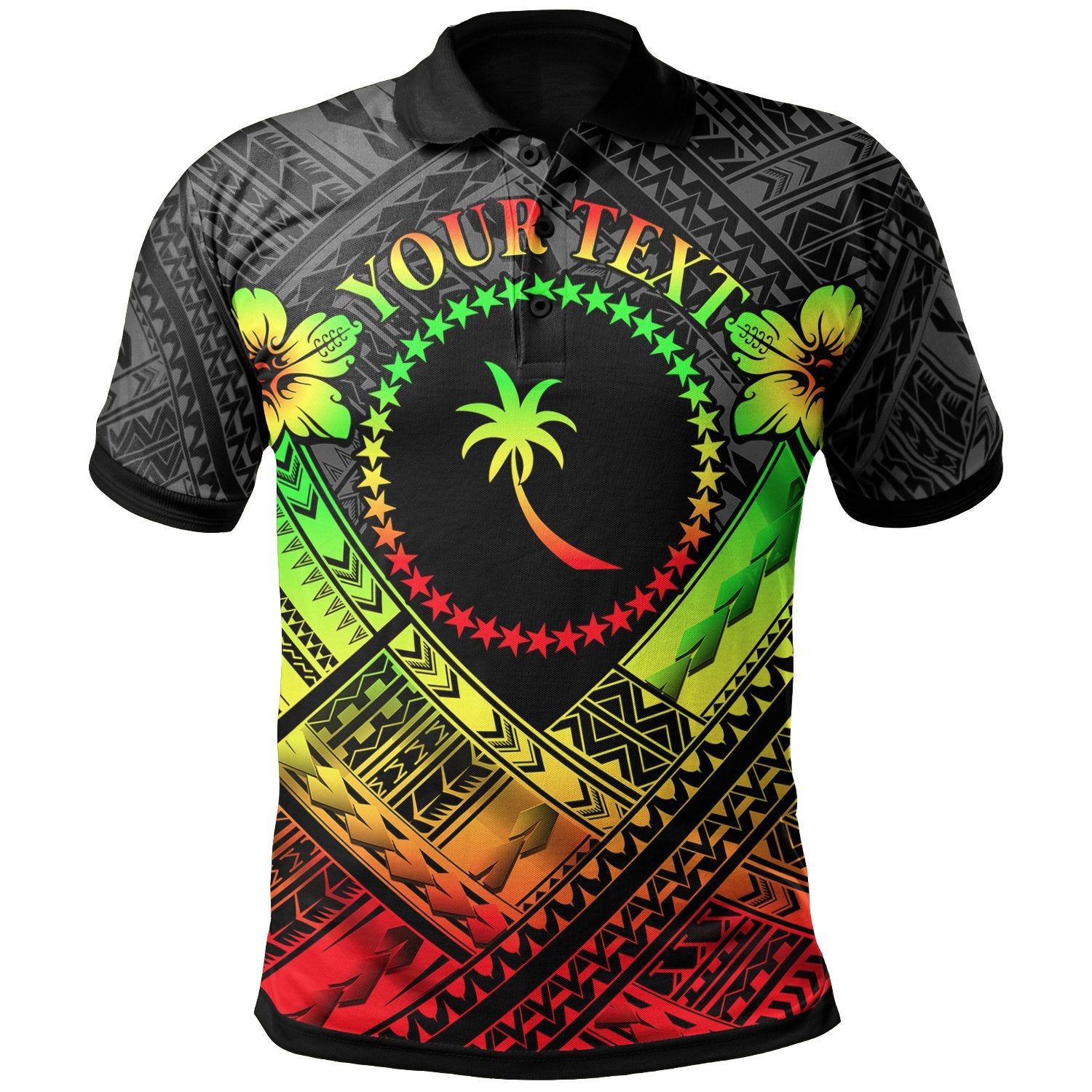 Chuuk Polynesian Custom Polo Shirt Truk Reggae Seal Camisole Hibiscus Style Unisex Reggae - Polynesian Pride