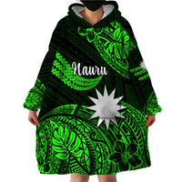 (Custom Personalised) Nauru Polynesian Hibiscus Naoero Green Wearable Blanket Hoodie LT14 - Polynesian Pride