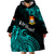 (Custom Personalised) Ribaberiki Kiribati Coat Of Arms Mix Cyan Polynesian Wearable Blanket Hoodie LT14 - Polynesian Pride