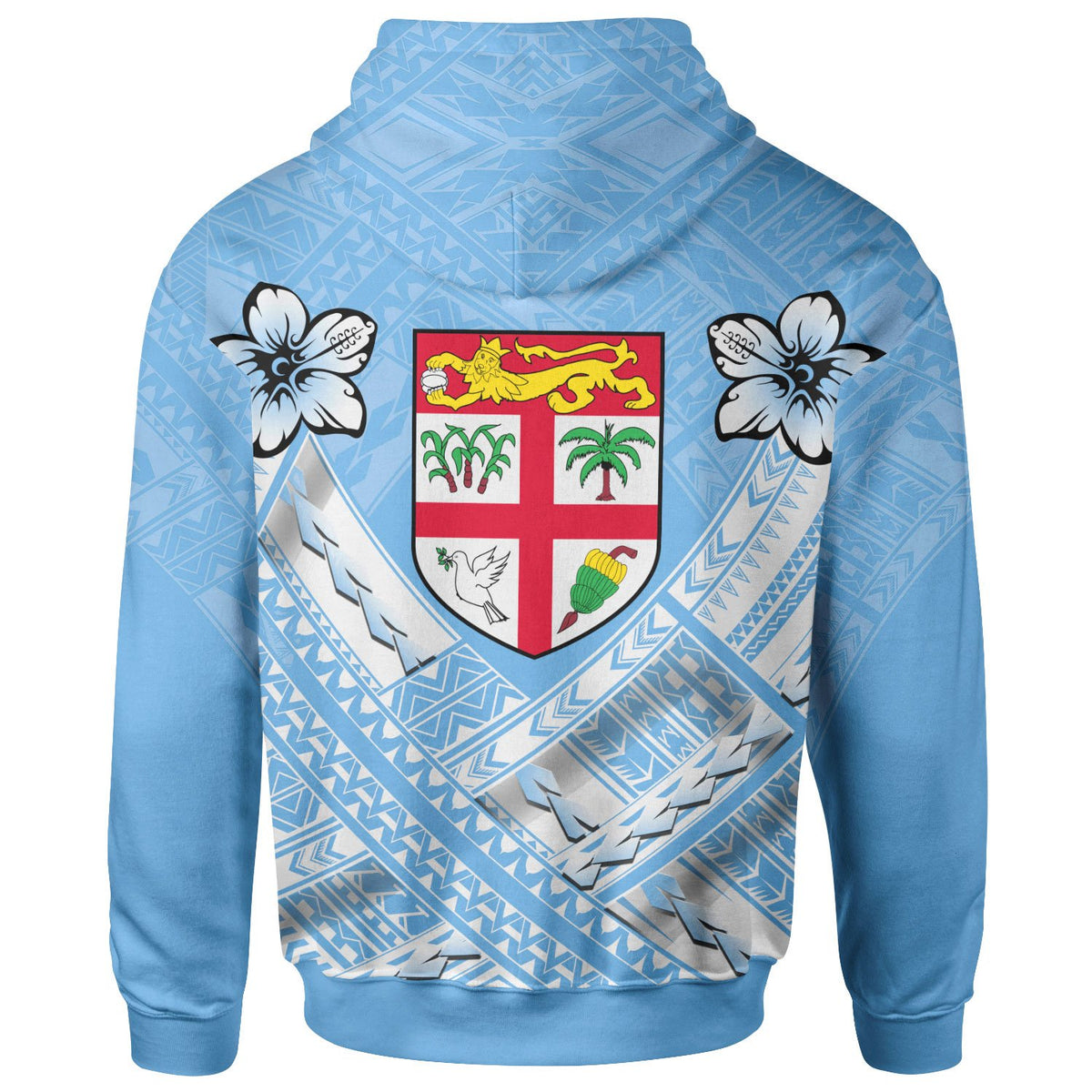 Fiji Polynesian Zip up Hoodie Fiji Flag Camisole Hibiscus Style - Polynesian Pride