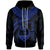 Guam Polynesian Custom Zip up Hoodie Guam Waves (Blue) Unisex Blue - Polynesian Pride