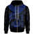 Vanuatu Polynesian Custom Zip up Hoodie Vanuatu Waves (Blue) Unisex Blue - Polynesian Pride