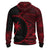 Chuuk Hoodie Micronesia Red Patterns With Coat of Arms - Polynesian Pride