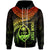 Guam Polynesian Custom Zip up Hoodie Guam Waves (Reggae) Unisex Reggae - Polynesian Pride