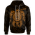 American Samoa Polynesian Custom Hoodie Vintage Polynesian Turtle (Golden) Unisex Golden - Polynesian Pride