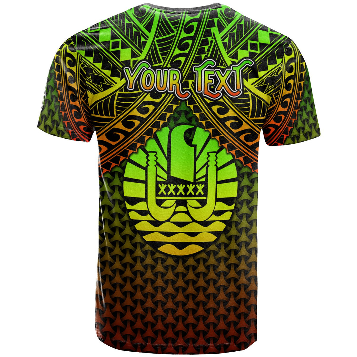 Polynesian Tahiti Custom T Shirt Reggae Vintage Polynesian Patterns - Polynesian Pride