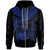 Polynesian Samoa Custom Zip up Hoodie Samoan Waves (Blue) Unisex Blue - Polynesian Pride