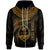 Guam Polynesian Custom Zip up Hoodie Guam Waves (Golden) Unisex Golden - Polynesian Pride