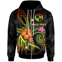 Tonga Polynesian Custom Zip up Hoodie Legend of Tonga (Raggae) Unisex Raggae - Polynesian Pride
