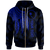 Chuuk Custom Zip up Hoodie Polynesian Wings (Blue) Unisex Blue - Polynesian Pride