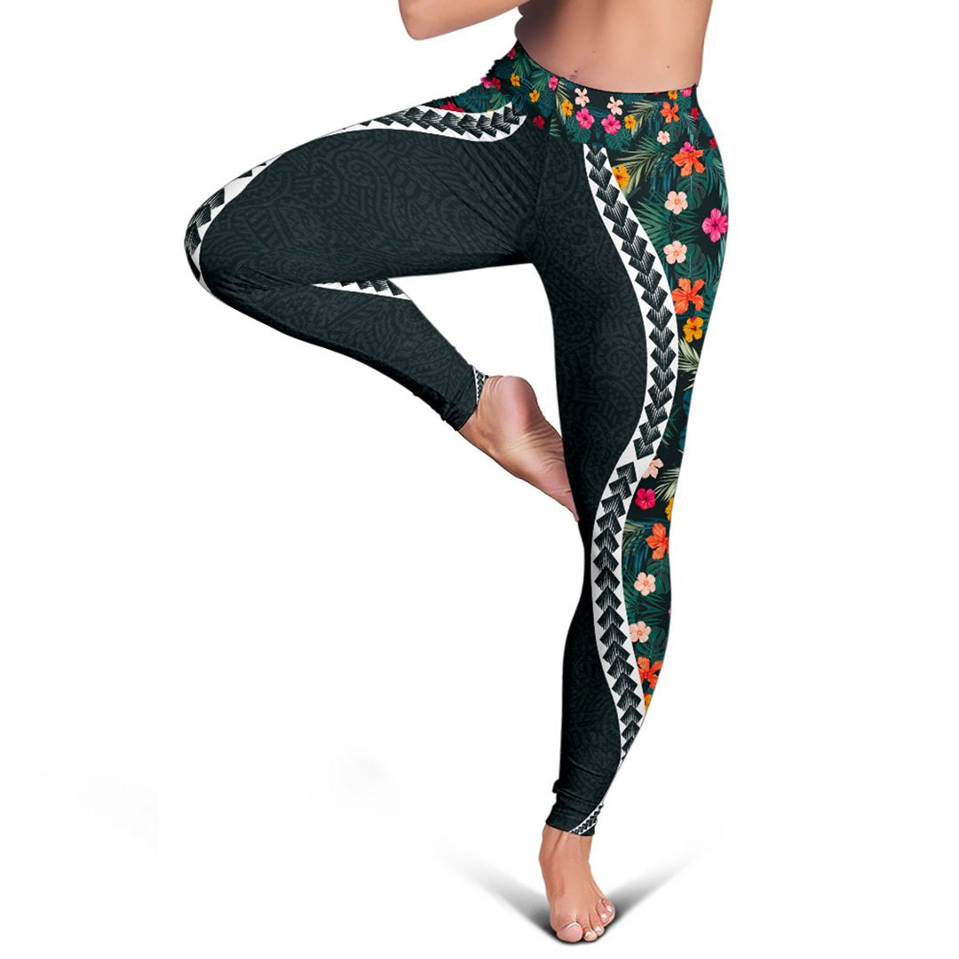 Hawaii Leggings - Polynesian Hibiscus Patterns - Polynesian Pride