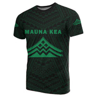 Hawaii Mauna Kea Polynesian T Shirt Green - Polynesian Pride