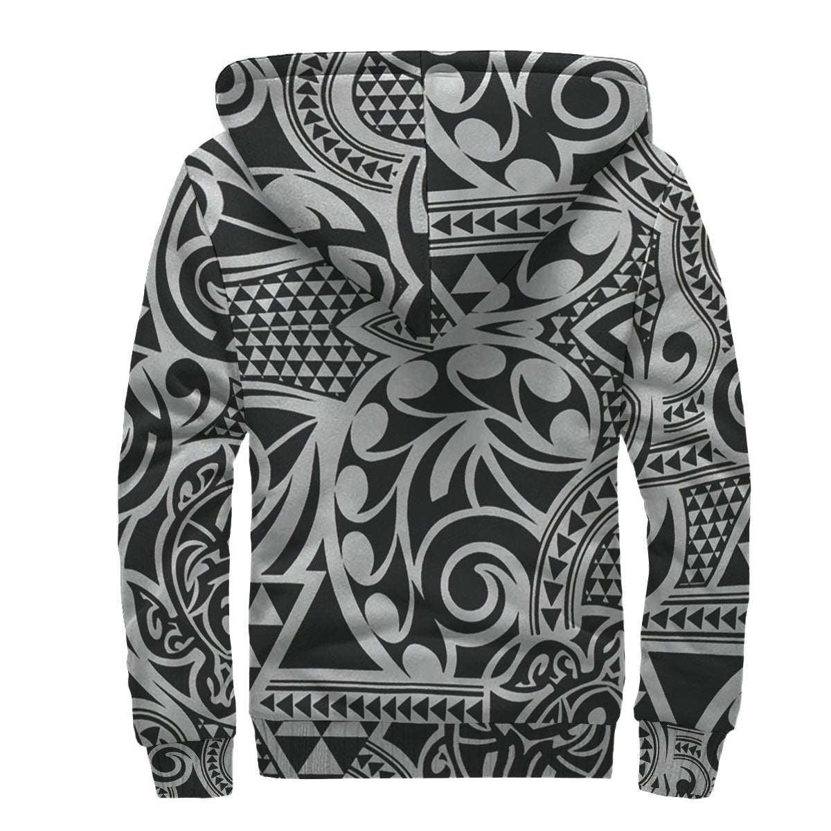 White Polynesian Sherpa Hoodie - Polynesian Pride