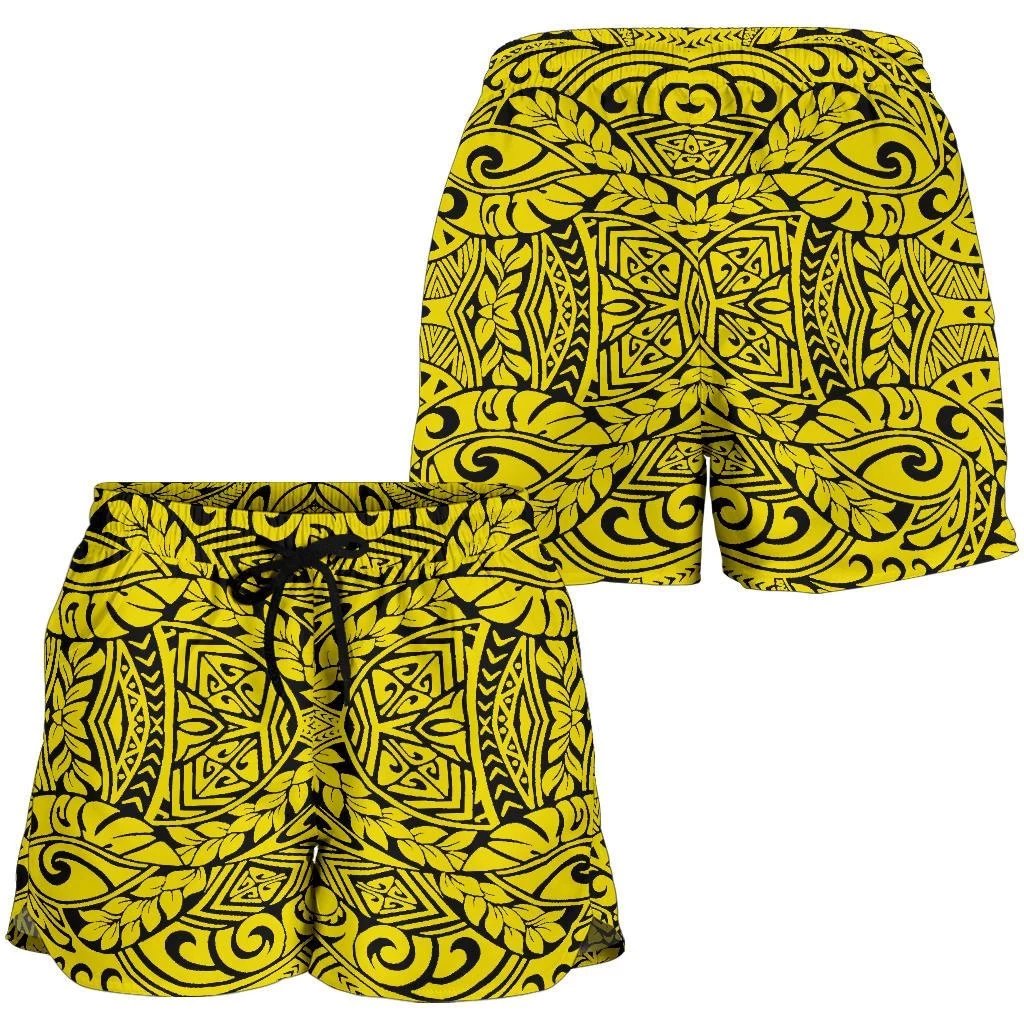 Polynesian Culture Yellow Women's Short Women Yellow - Polynesian Pride